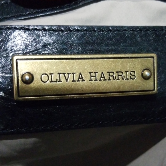 Olivia Harris handbag brown w/ black trim - Picture 3 of 7